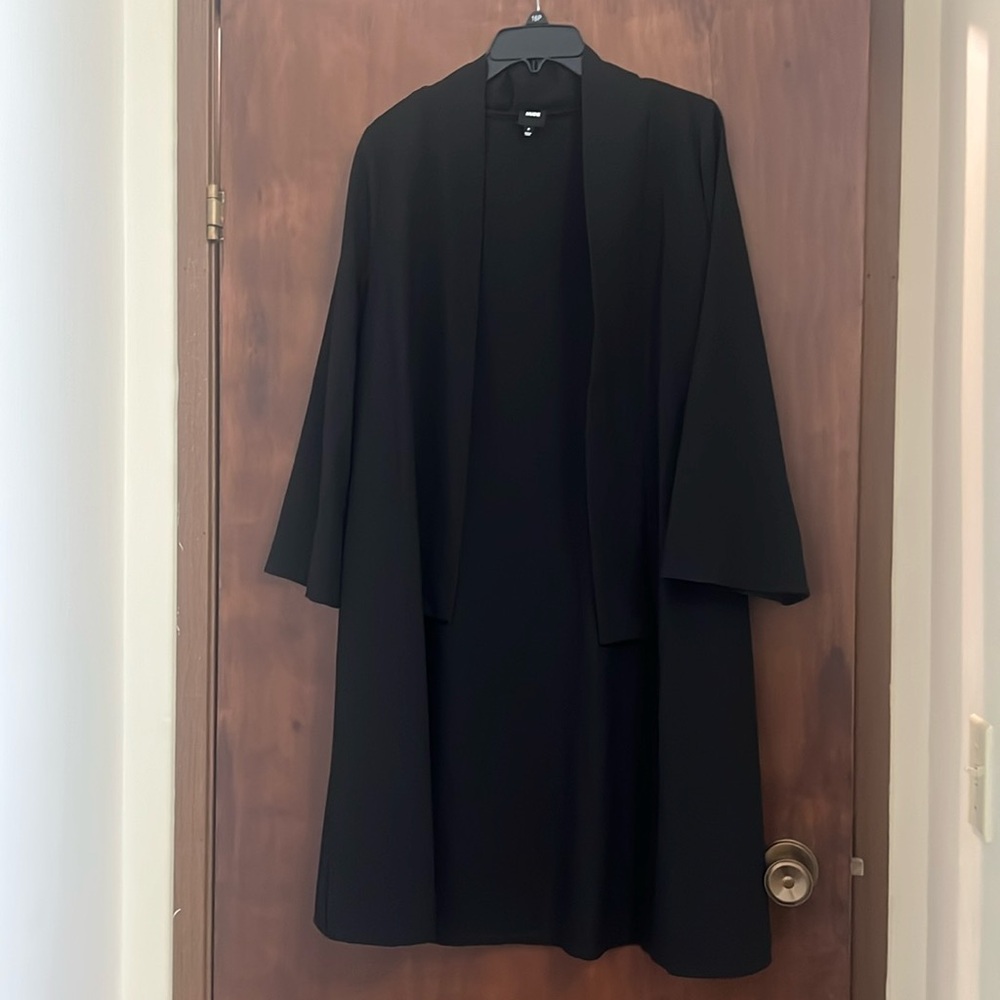 Nude Black Duster Jacket